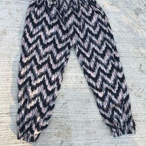 American Eagle silk harem pants